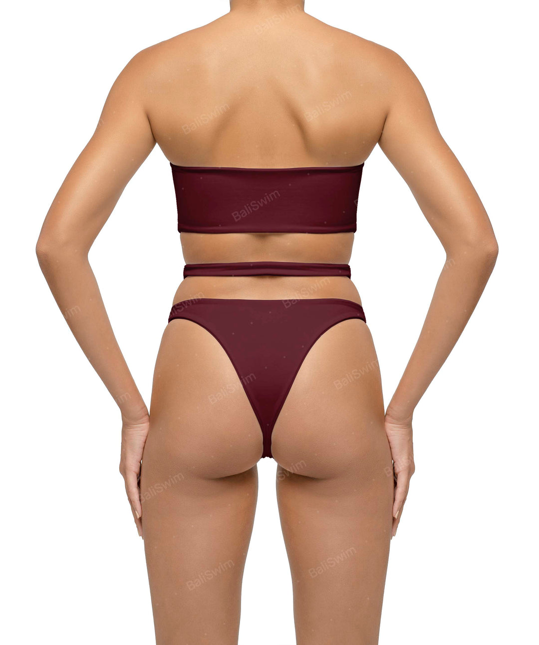 BSWS-B123 High Waisted Cut-out Bikini Bottom