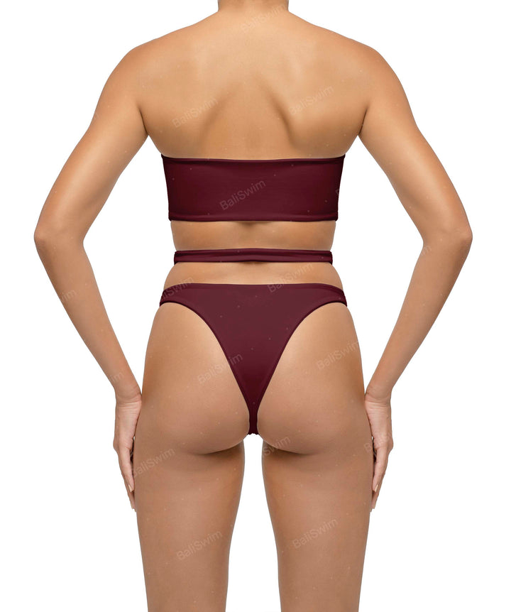 BSWS-B123 High Waisted Cut-out Bikini Bottom