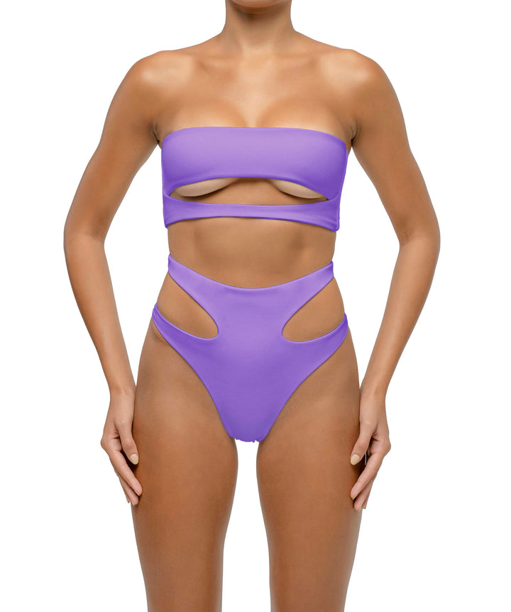 BSWS-B123 High Waisted Cut-out Bikini Bottom