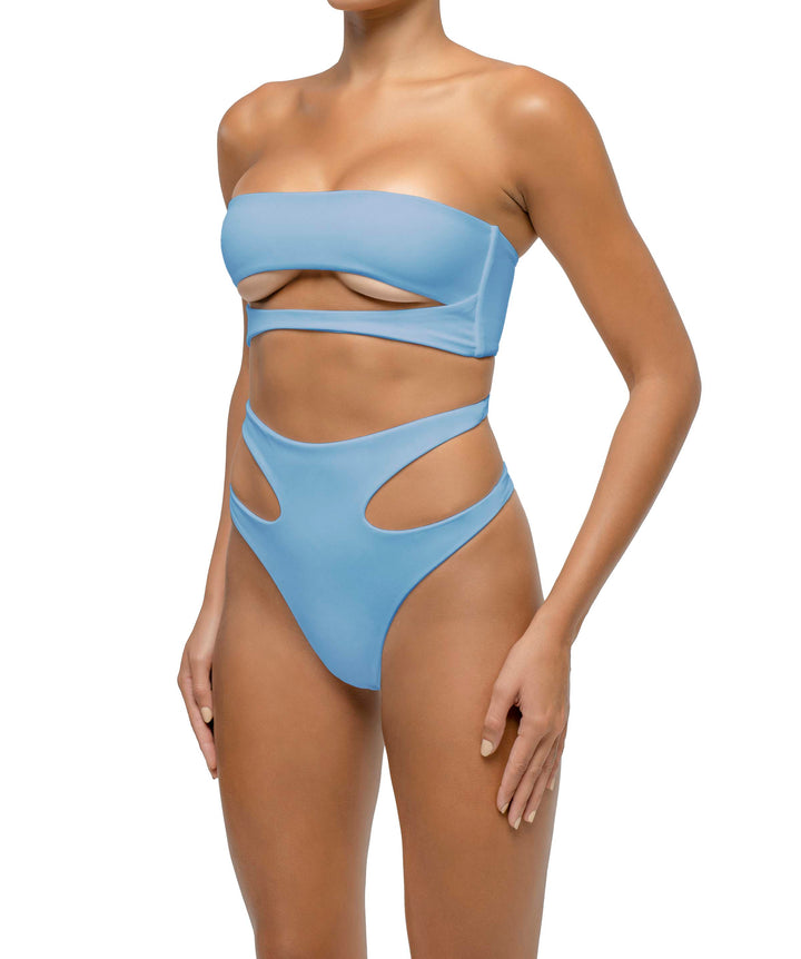 BSWS-B123 High Waisted Cut-out Bikini Bottom