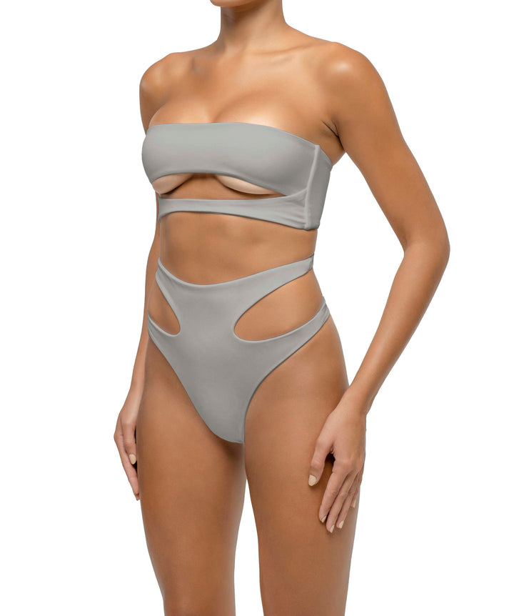 BSWS-T123 Bandeau Cut-out Bikini Top