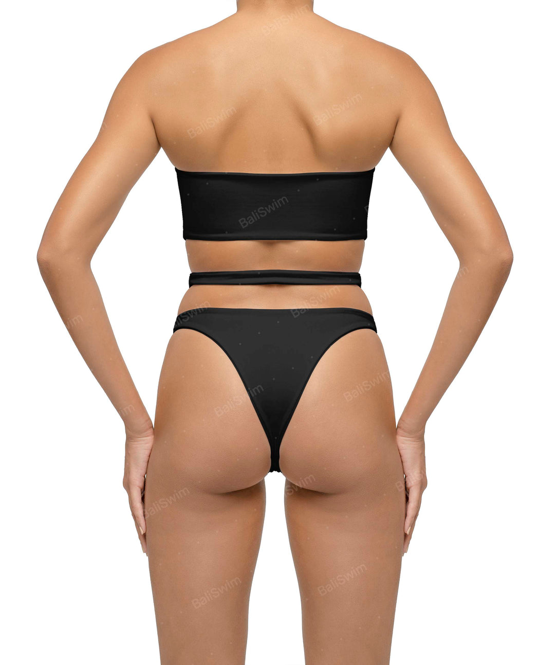 BSWS-B123 High Waisted Cut-out Bikini Bottom