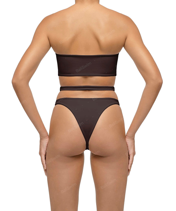BSWS-B123 High Waisted Cut-out Bikini Bottom