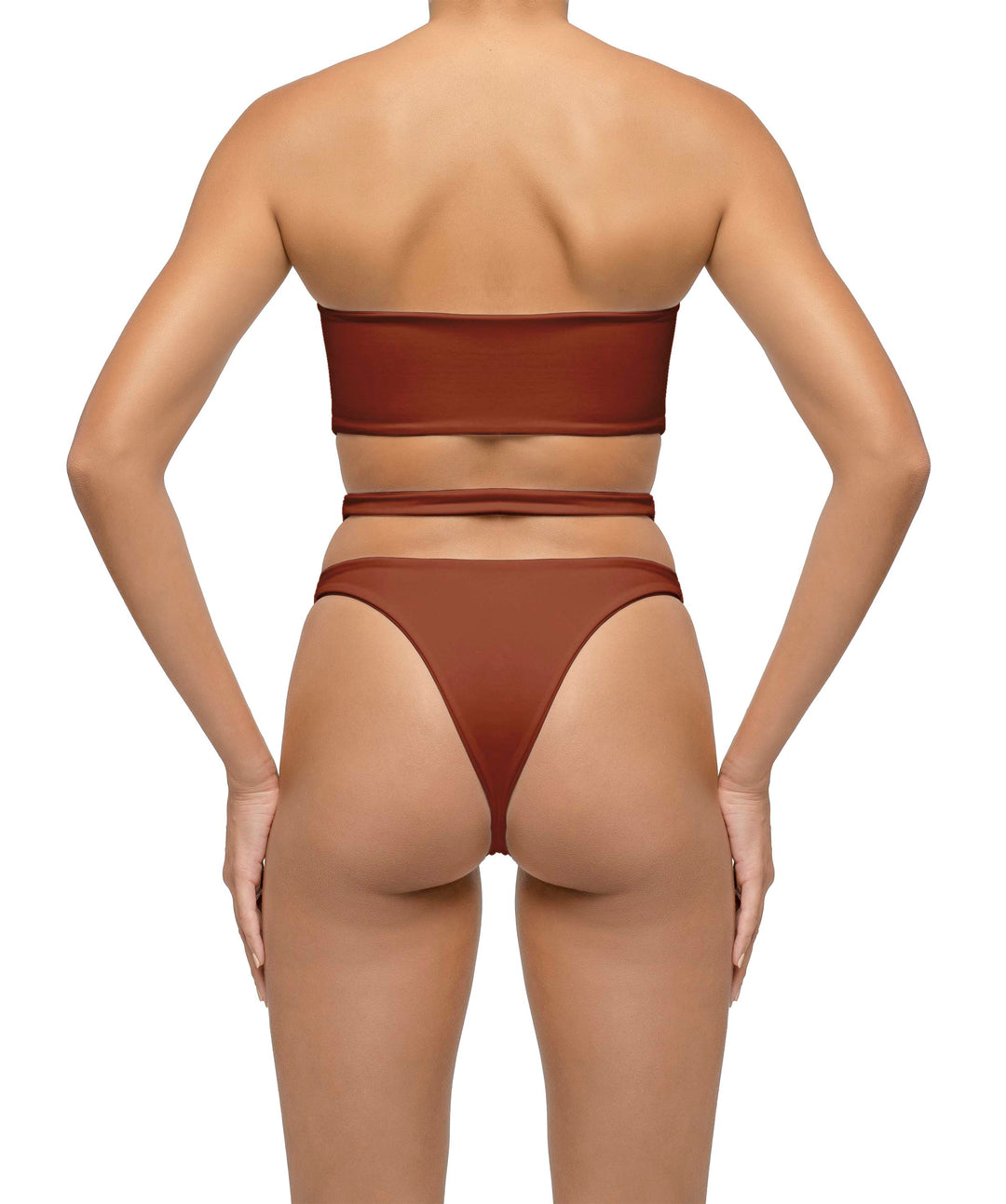 BSWS-B123 High Waisted Cut-out Bikini Bottom
