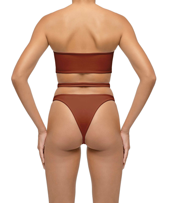 BSWS-B123 High Waisted Cut-out Bikini Bottom