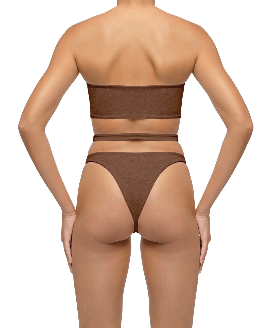 BSWS-T123 Bandeau Cut-out Bikini Top