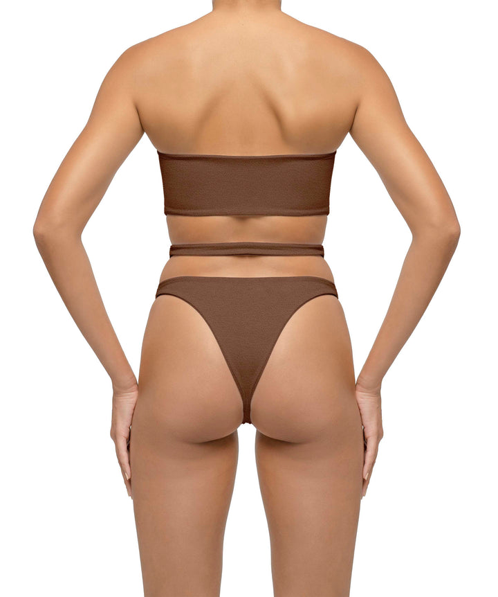 BSWS-T123 Bandeau Cut-out Bikini Top