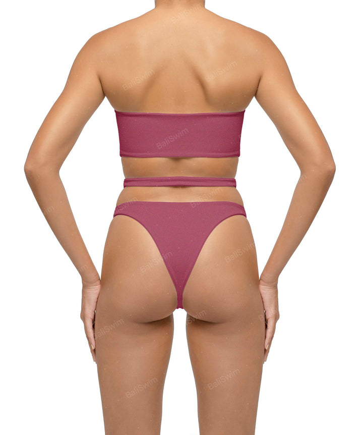BSWS-T123 Bandeau Cut-out Bikini Top