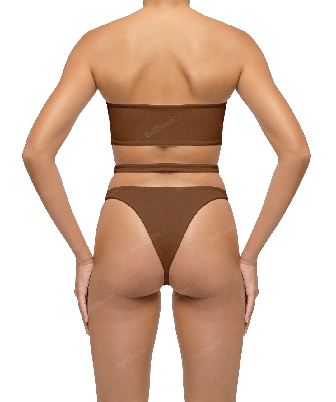 BSWS-T123 Bandeau Cut-out Bikini Top
