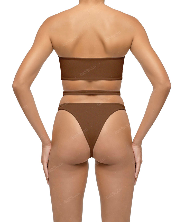 BSWS-T123 Bandeau Cut-out Bikini Top