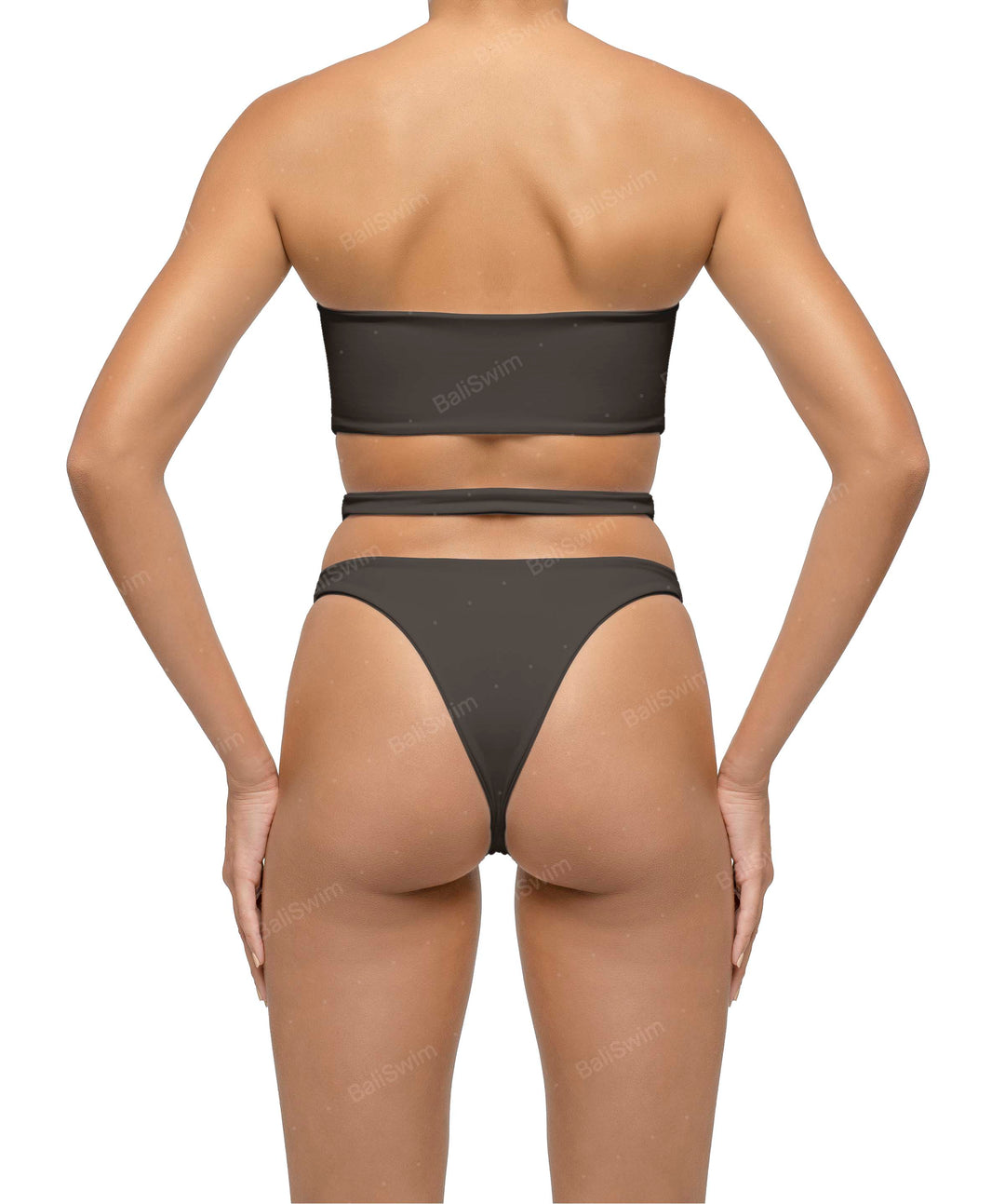 BSWS-T123 Bandeau Cut-out Bikini Top
