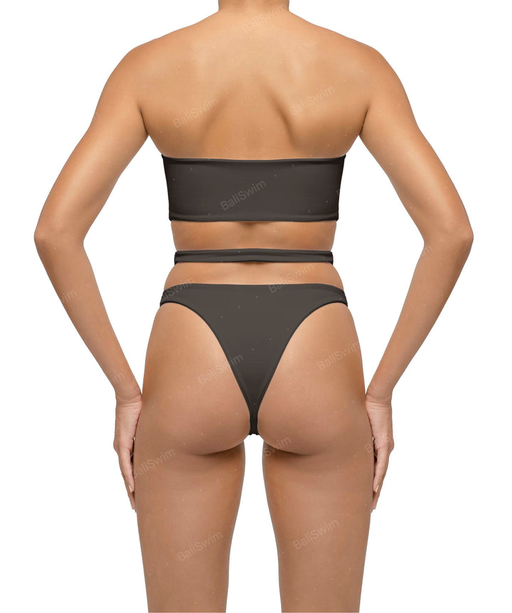 BSWS-B123 High Waisted Cut-out Bikini Bottom