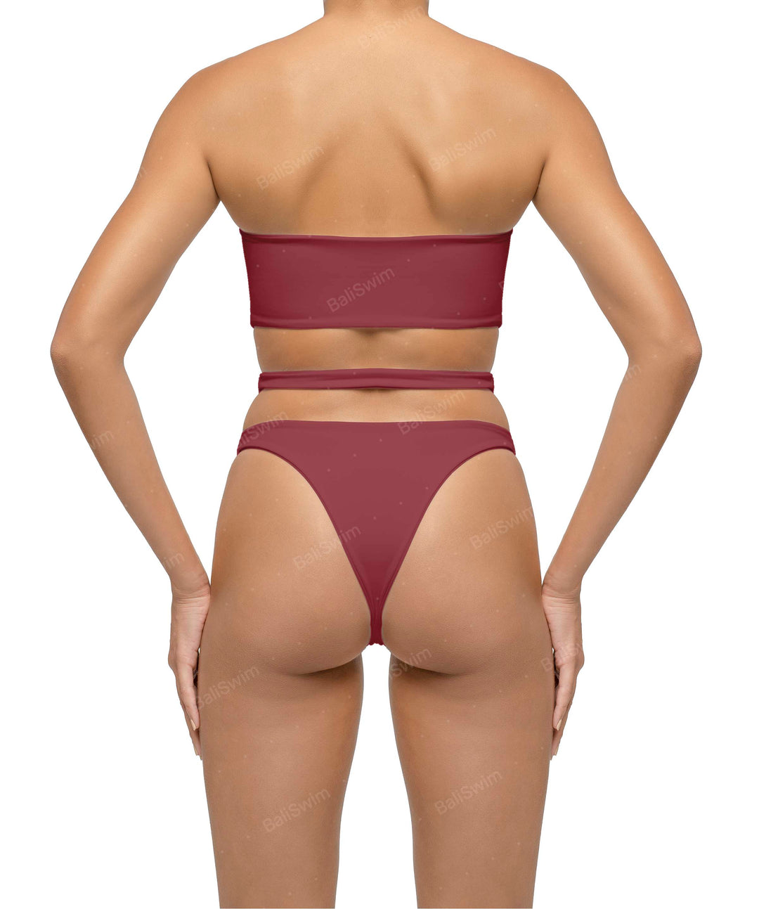 BSWS-B123 High Waisted Cut-out Bikini Bottom