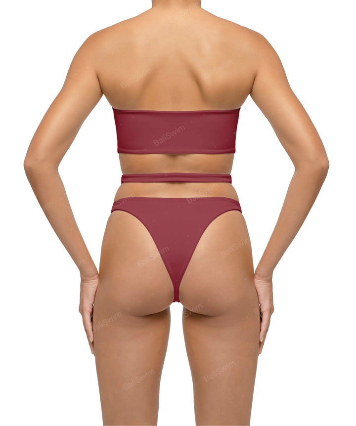 BSWS-B123 High Waisted Cut-out Bikini Bottom