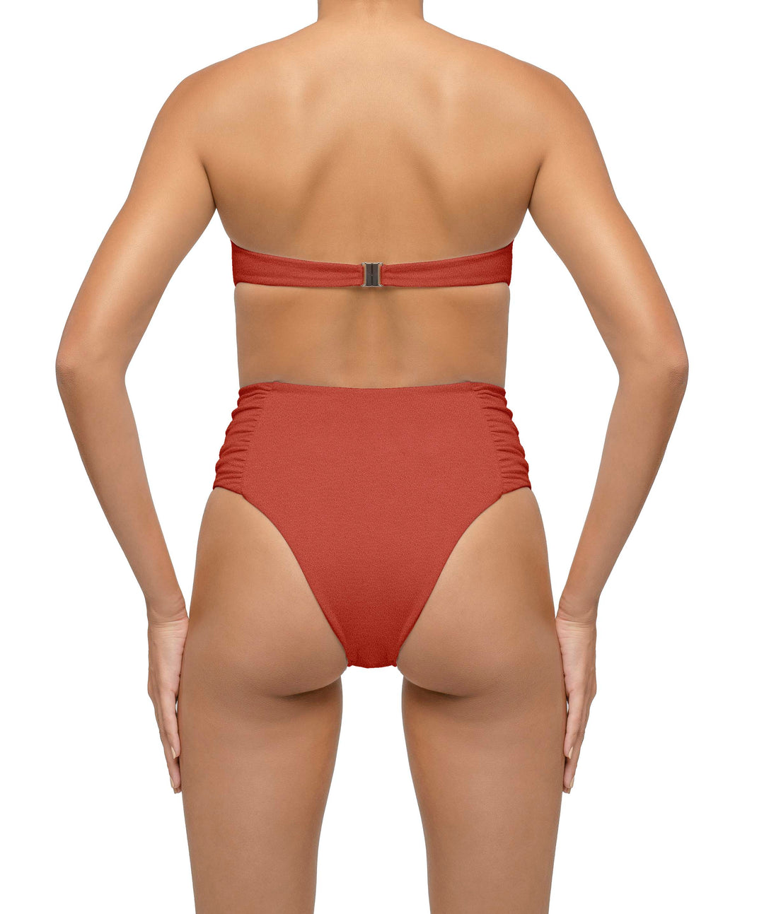 BSWS-T127 Shirred Twisted Front Bandeau Top