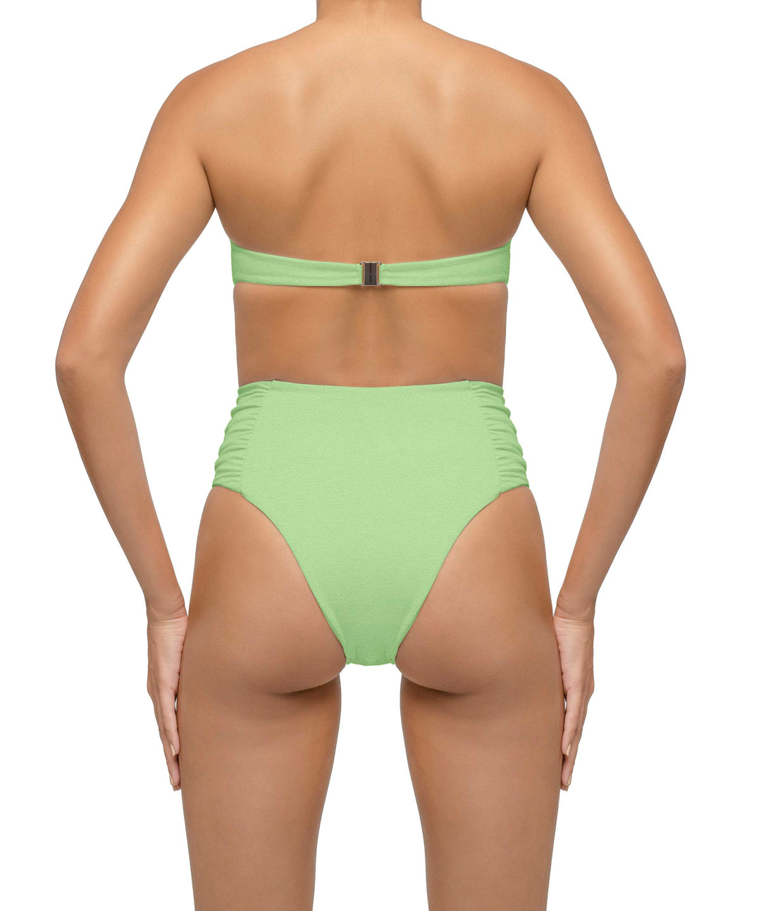 BSWS-T127 Shirred Twisted Front Bandeau Top