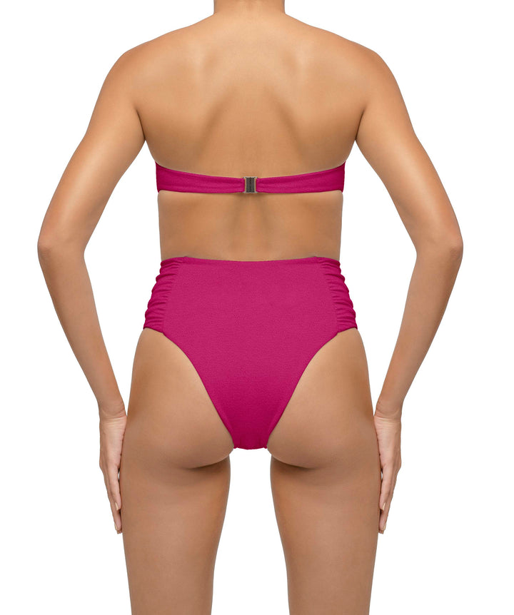 BSWS-T127 Shirred Twisted Front Bandeau Top