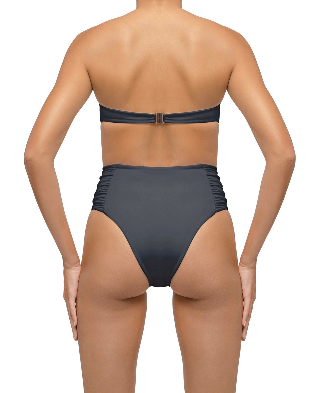 BSWS-T127 Shirred Twisted Front Bandeau Top