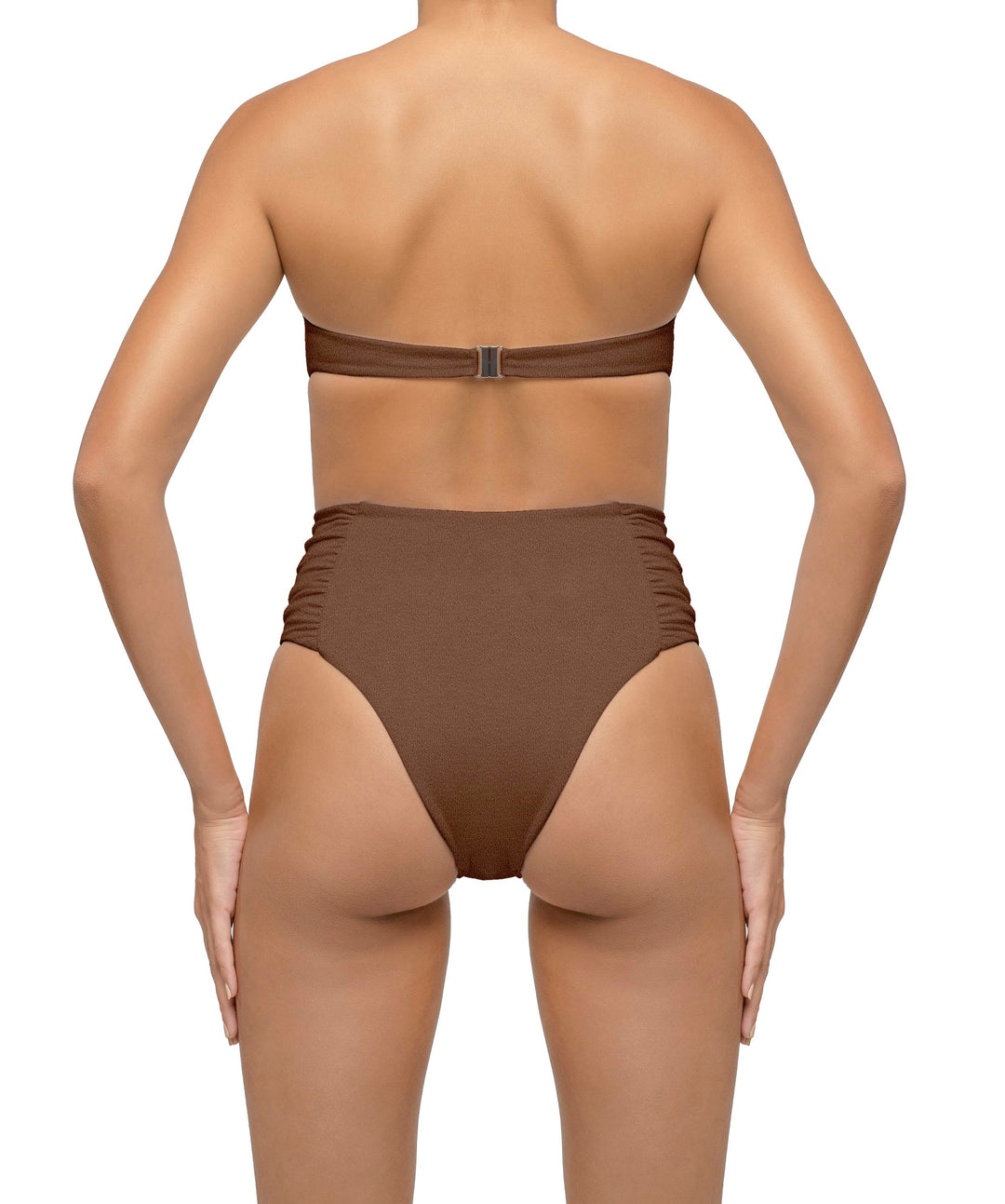 BSWS-T127 Shirred Twisted Front Bandeau Top