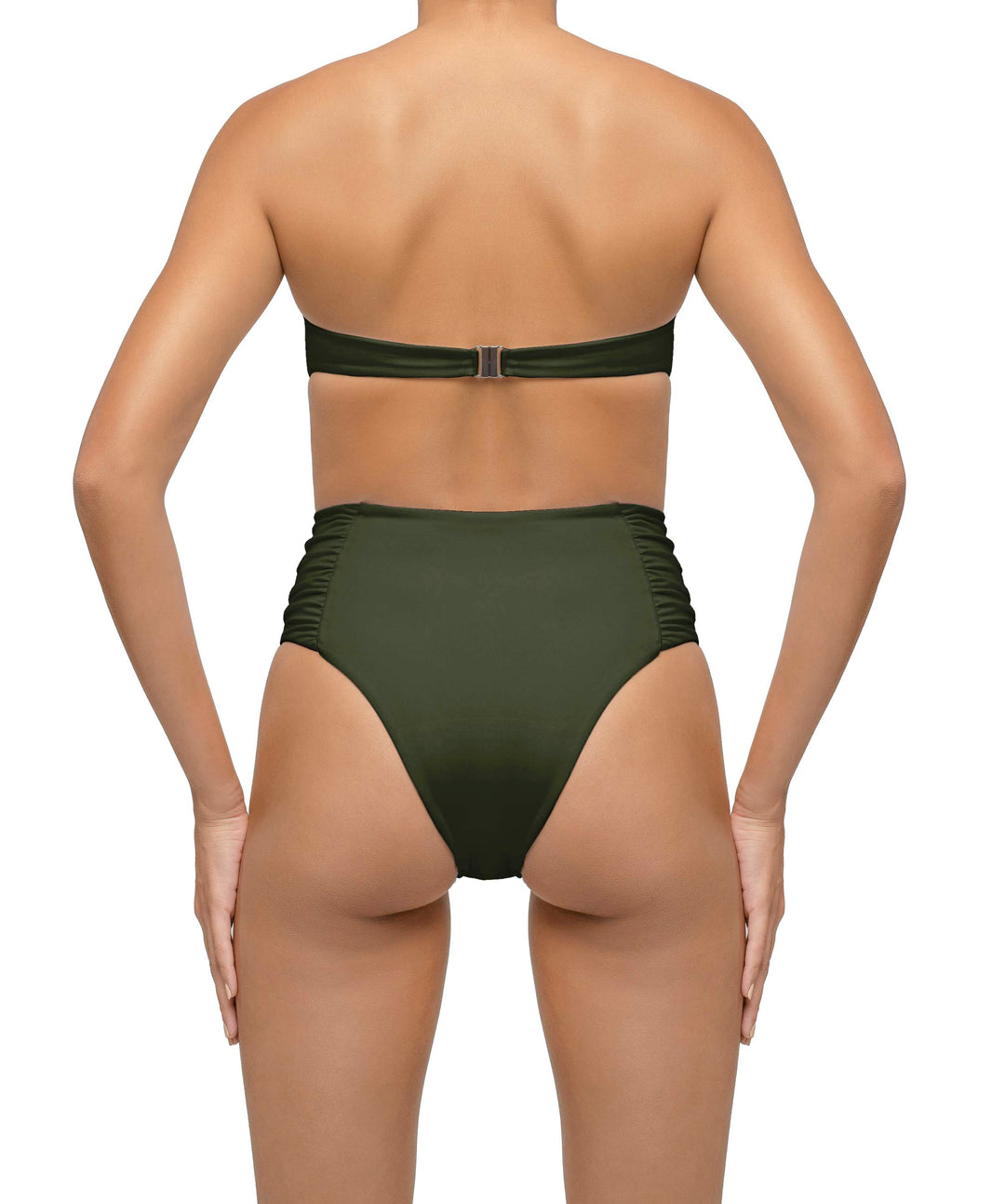 BSWS-T127 Shirred Twisted Front Bandeau Top