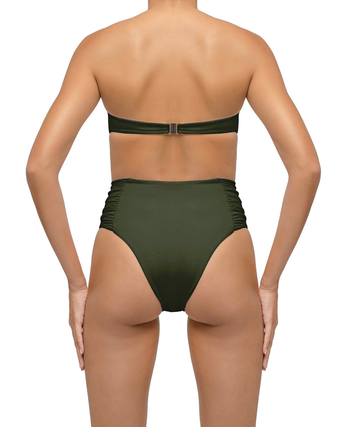 BSWS-T127 Shirred Twisted Front Bandeau Top