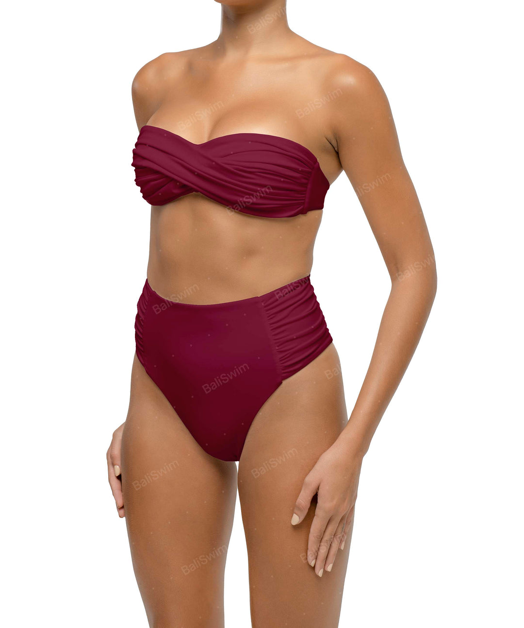 BSWS-T127 Twist Bandeau Bikini Top
