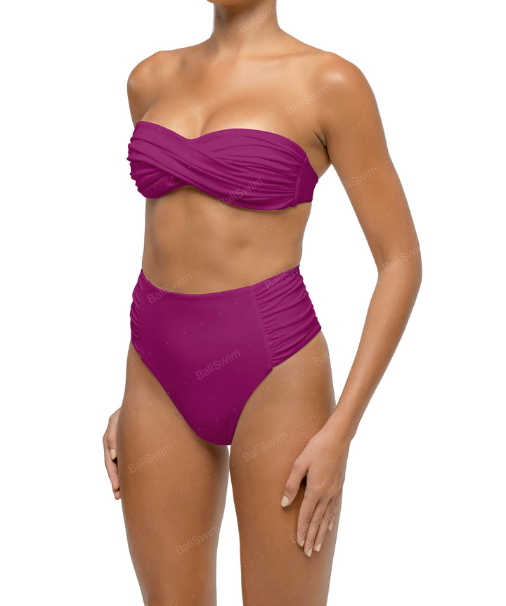 BSWS-T127 Twist Bandeau Bikini Top