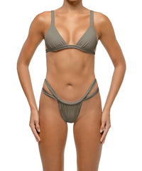 BSWS-T128 Double Straps Triangle Bikini Top