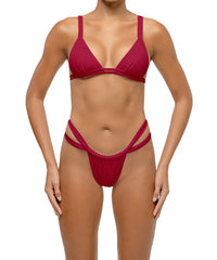 BSWS-T128 Double Straps Triangle Bikini Top