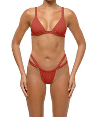 BSWS-T128 Double Straps Triangle Bikini Top