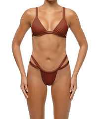 BSWS-T128 Double Straps Triangle Bikini Top