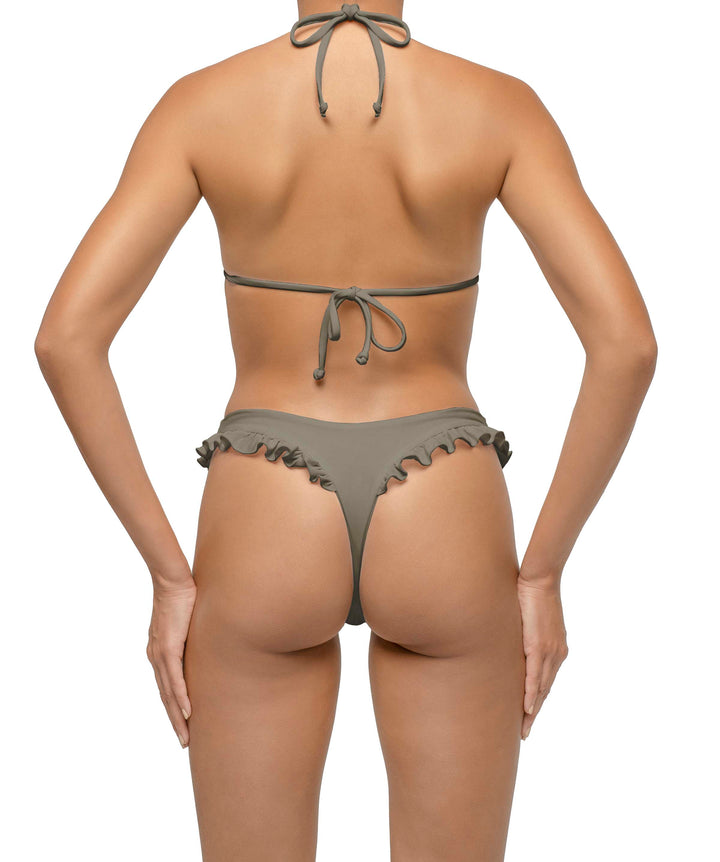 BSWS-T130 Ruffle Triangle Bikini Top