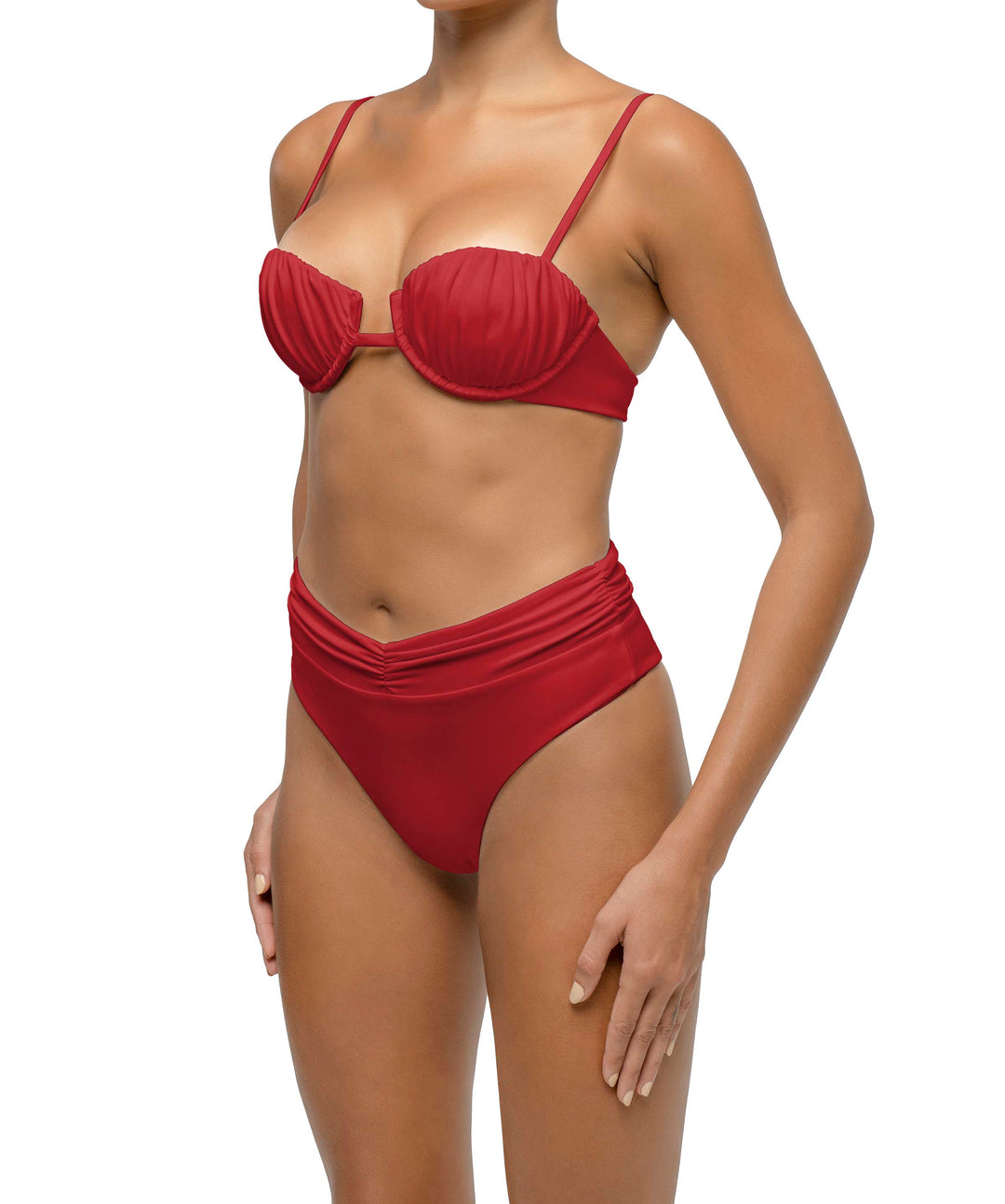 BSWS-B131 Ruched Bikini Bottom