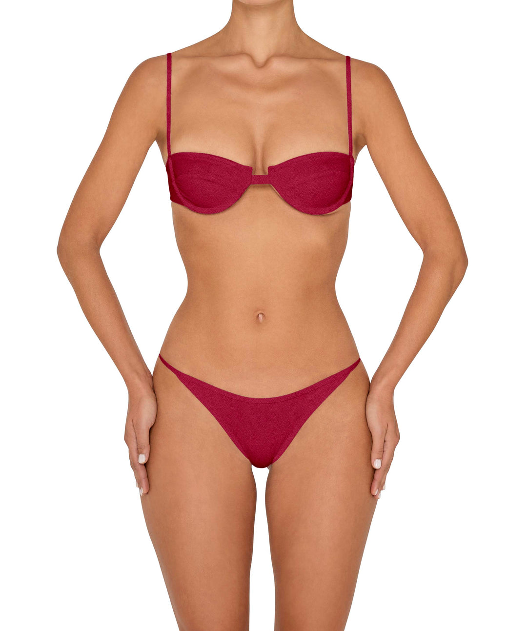 BSWS-T139 Self-Tie Underwire Top