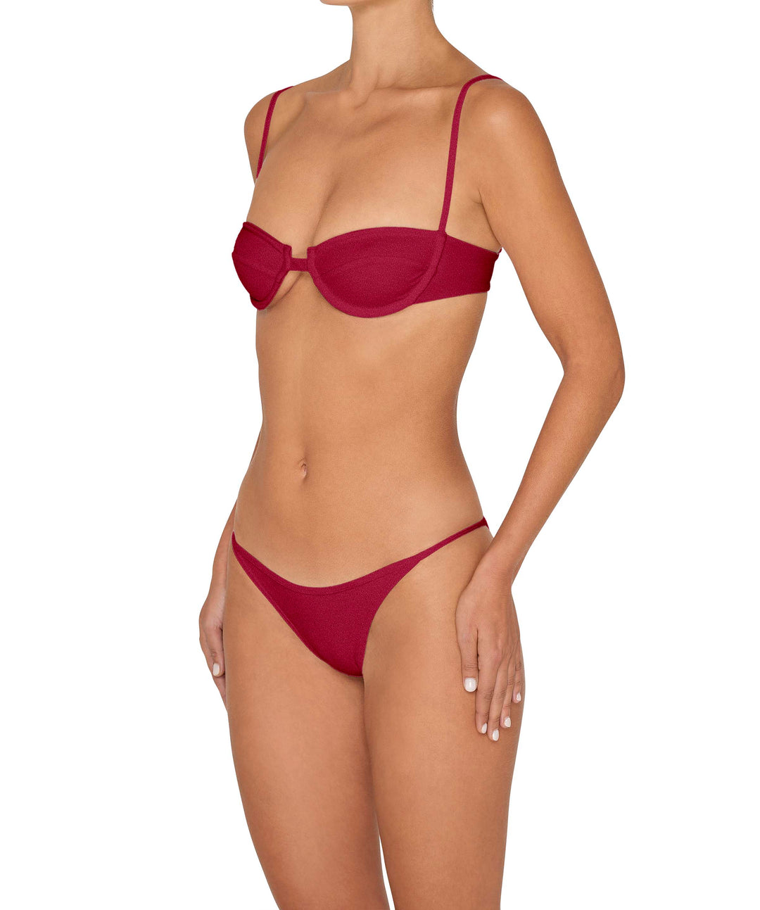 BSWS-T139 Self-Tie Underwire Top