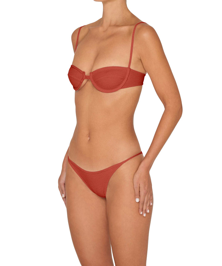 BSWS-T139 Self-Tie Underwire Top