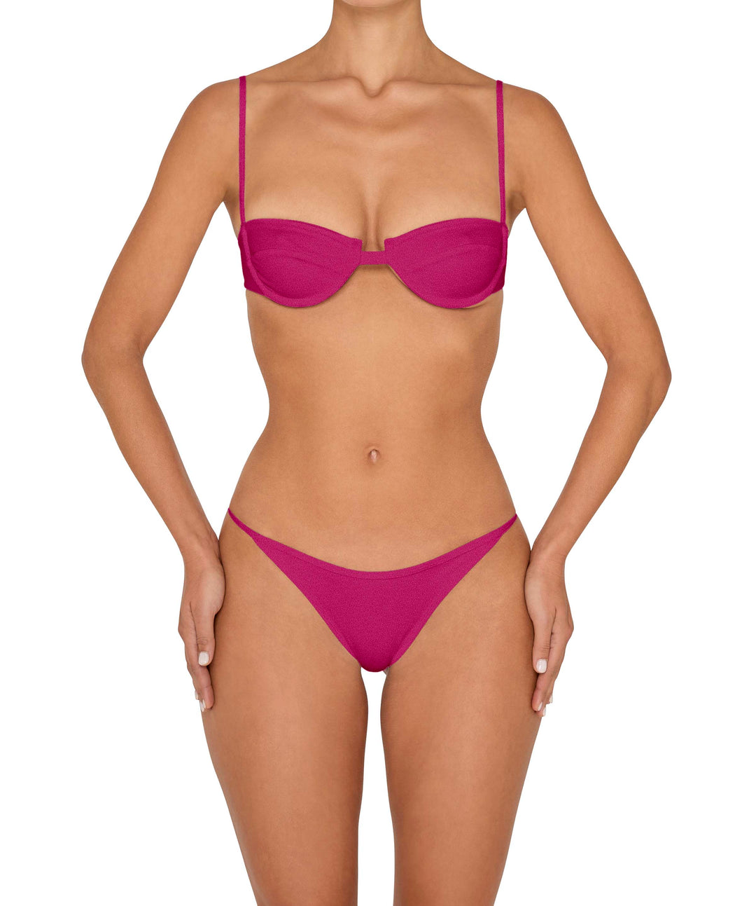 BSWS-T139 Self-Tie Underwire Top
