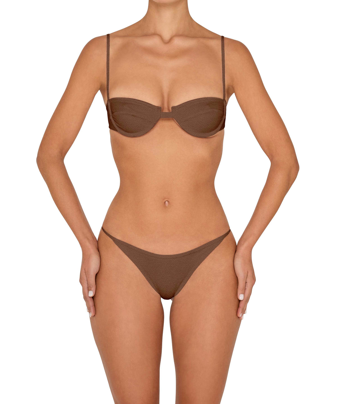 BSWS-T139 Self-Tie Underwire Top