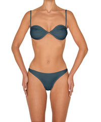 BSWS-T142 Binding Ruched Bralette Top