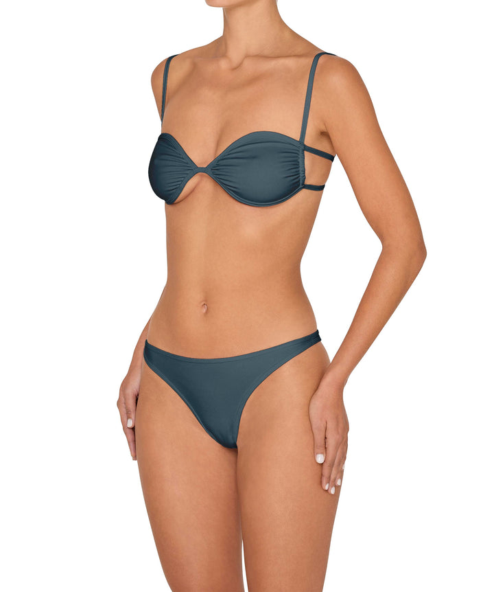 BSWS-T142 Binding Ruched Bralette Top
