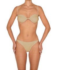 BSWS-T142 Binding Ruched Bralette Top