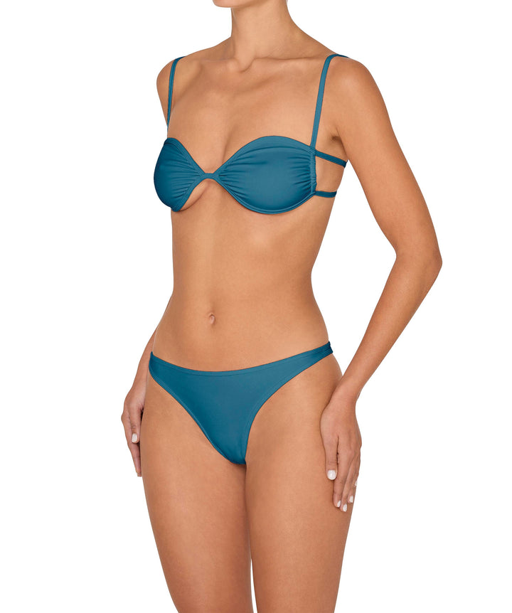 BSWS-T142 Binding Ruched Bralette Top
