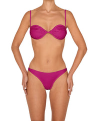 BSWS-T142 Binding Ruched Bralette Top
