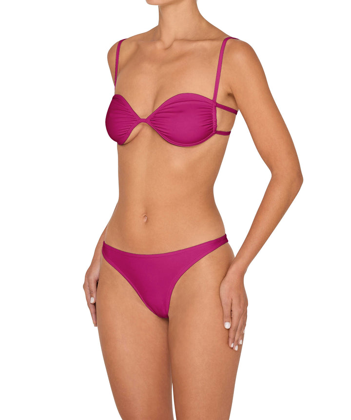 BSWS-T142 Binding Ruched Bralette Top