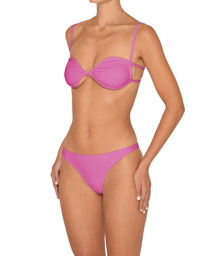 BSWS-T142 Binding Ruched Bralette Top