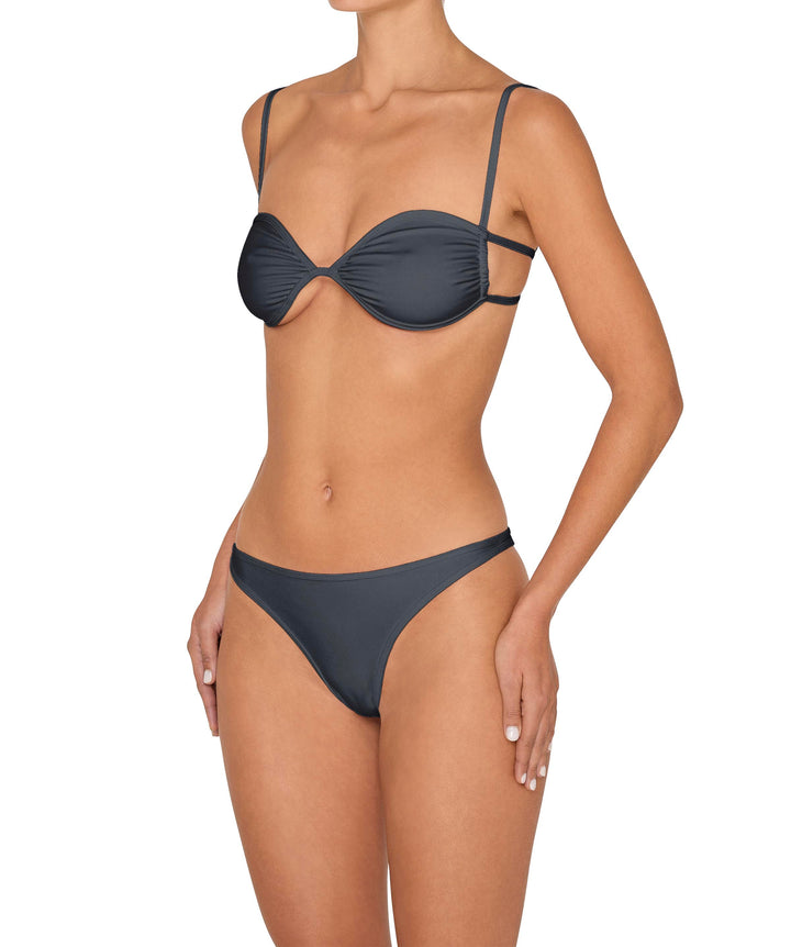BSWS-T142 Binding Ruched Bralette Top