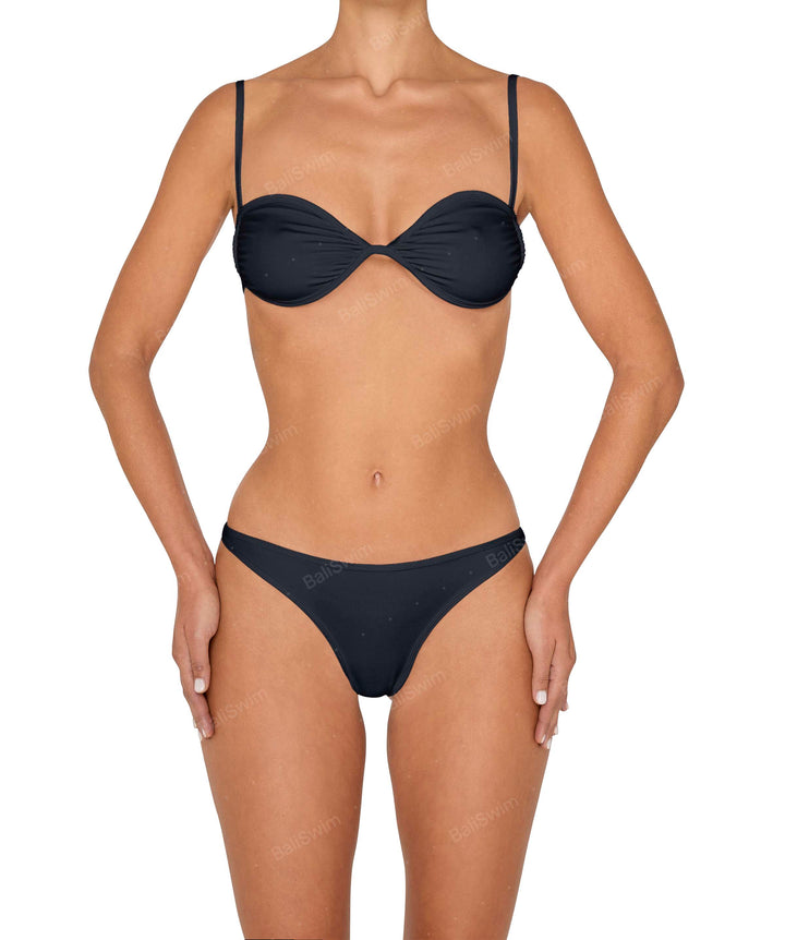 BSWS-T142 Binding Ruched Bralette Top