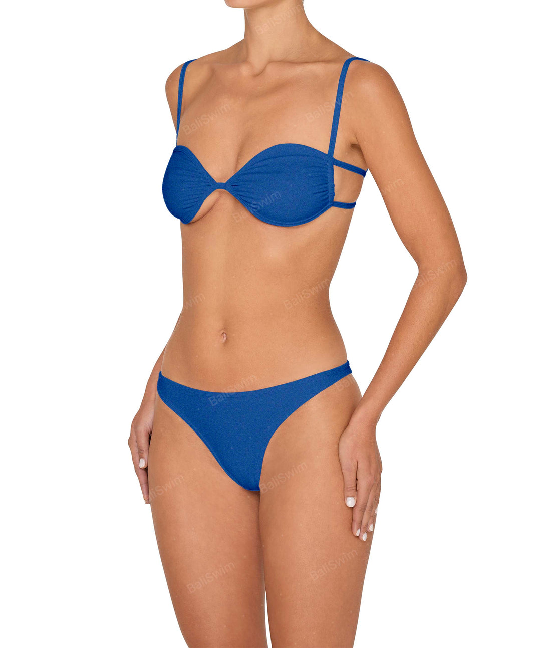 BSWS-T142 Binding Ruched Bralette Top