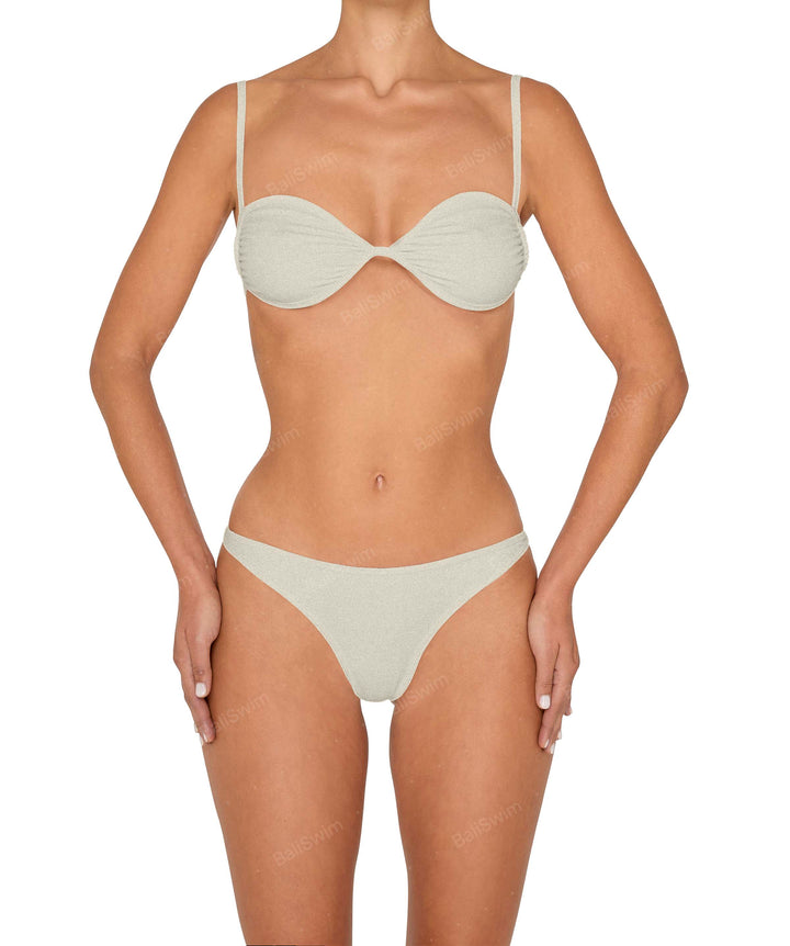 BSWS-T142 Binding Ruched Bralette Top