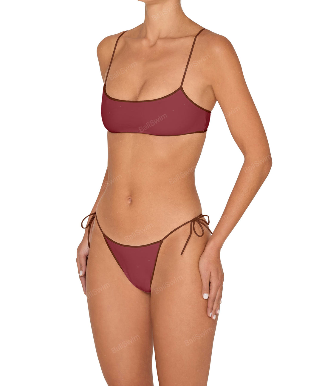 BSWS-T143 Corded Strap Bralette Top